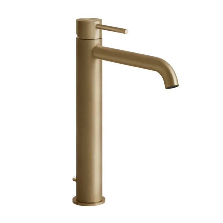 Gessi 316 High Version Basin Mixer Flessa,with pop-up waste 726 Warm Bronze Bru