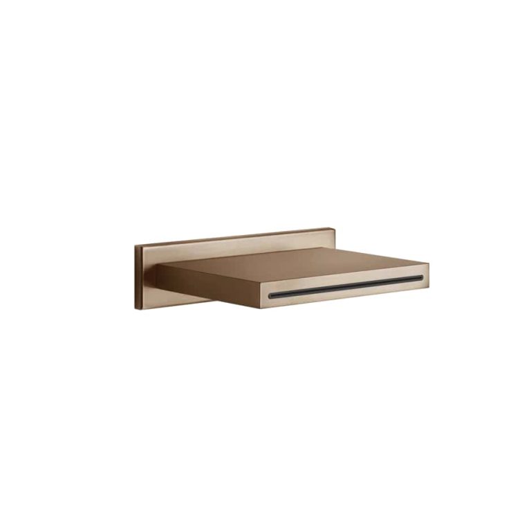 Wall-fixing cascade shower spout, separate control 708 Copper Brushed