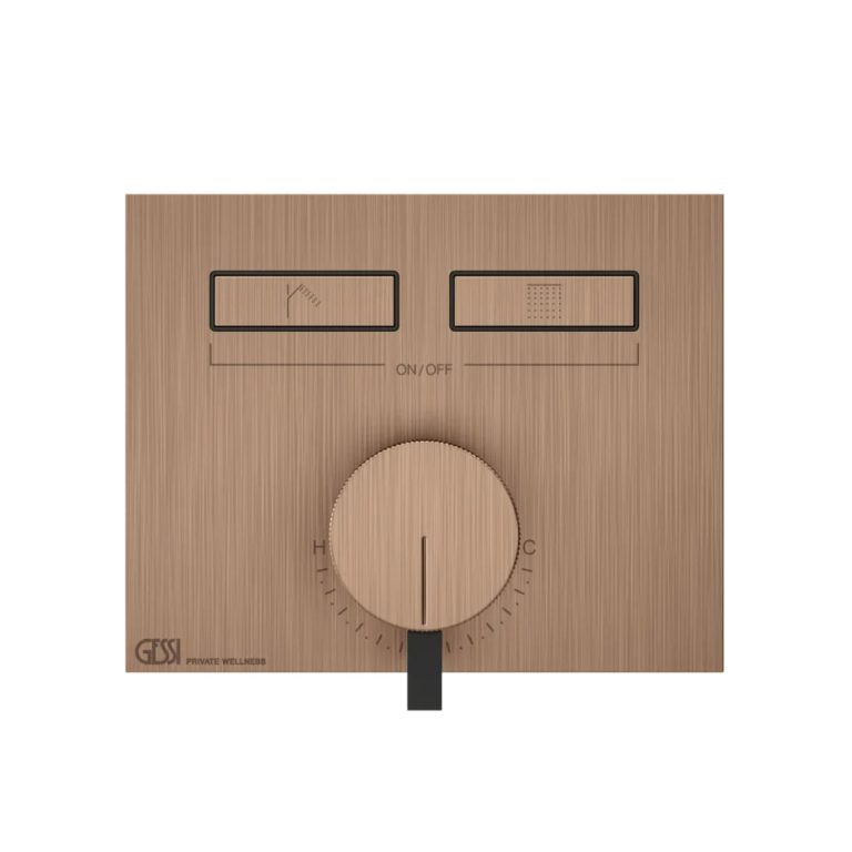 Hi-Fi Mixer single-lever, two functions, on/off button 708 Copper Brushed