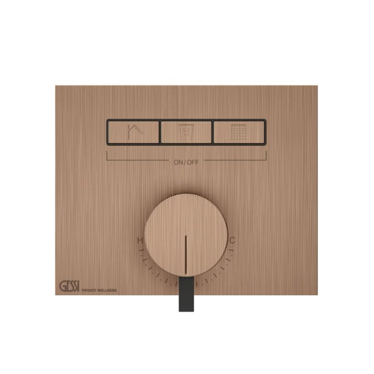 Hi-Fi Mixer single-lever, three functions, on/off button 708 Copper Brushed