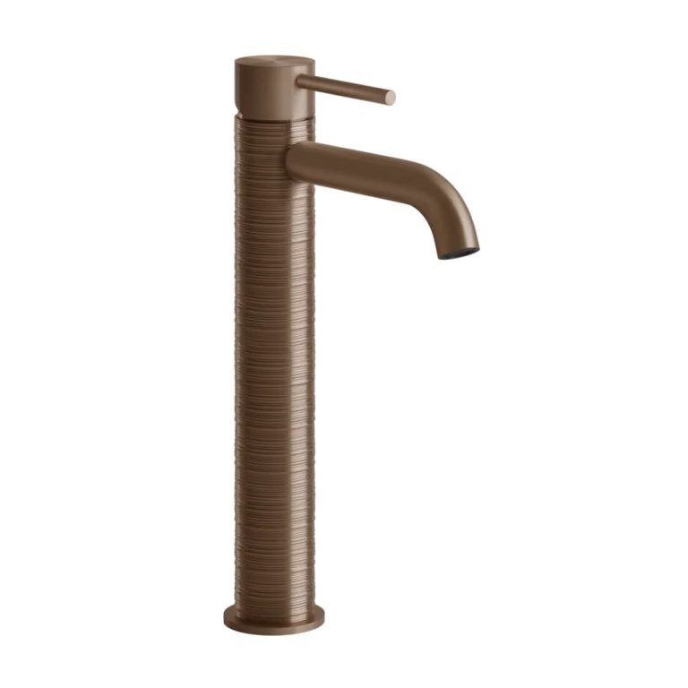 Gessi 316 High Version Basin Mixer Trame, without waste 708 Copper Brushed