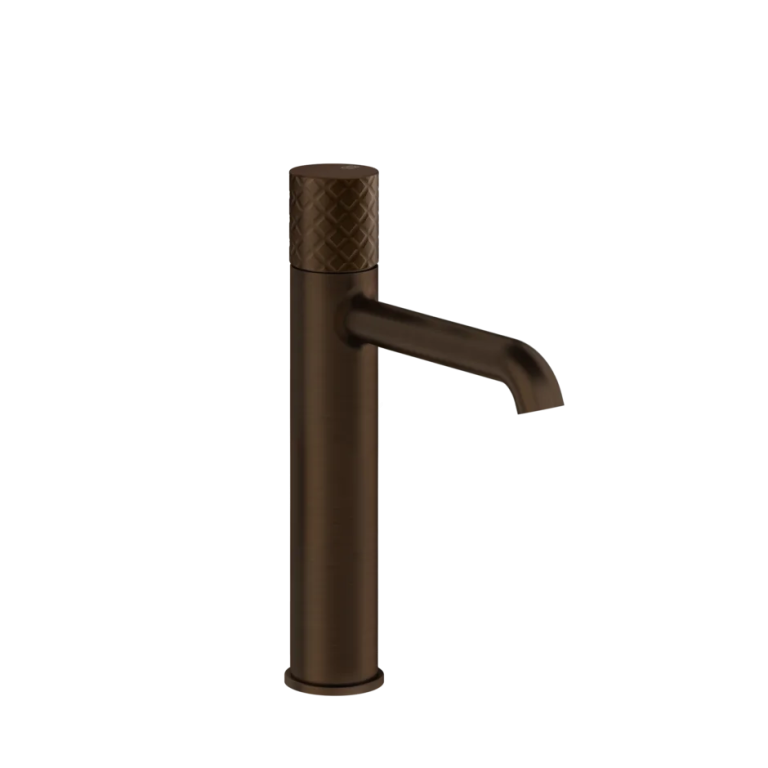 Habito Intreccio Medium Basin mixer without waste 845 Dark Bronze