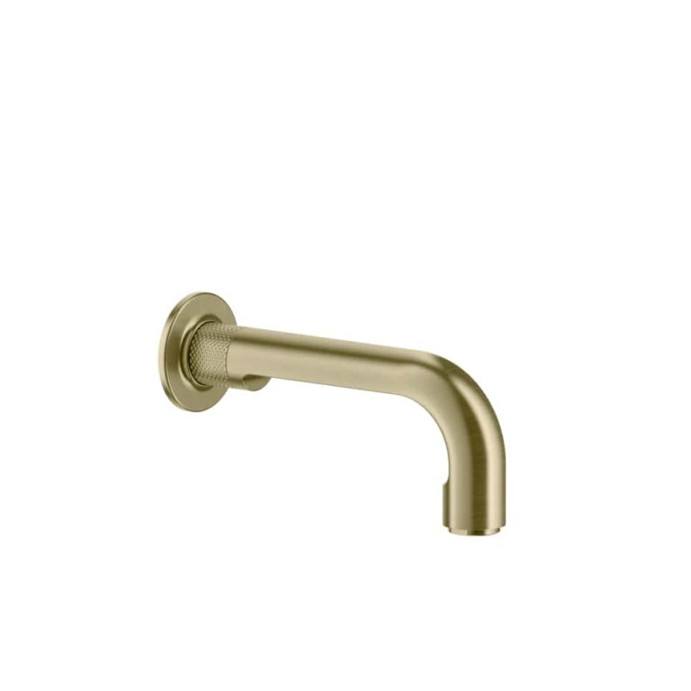 Inciso Bath spout with separate control 727 Brushed Brass PVD