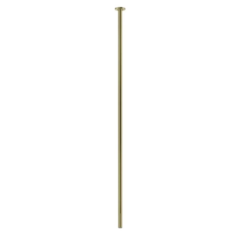 Inciso- Ceiling-mounted spout, custom length 727 Brushed Brass PVD