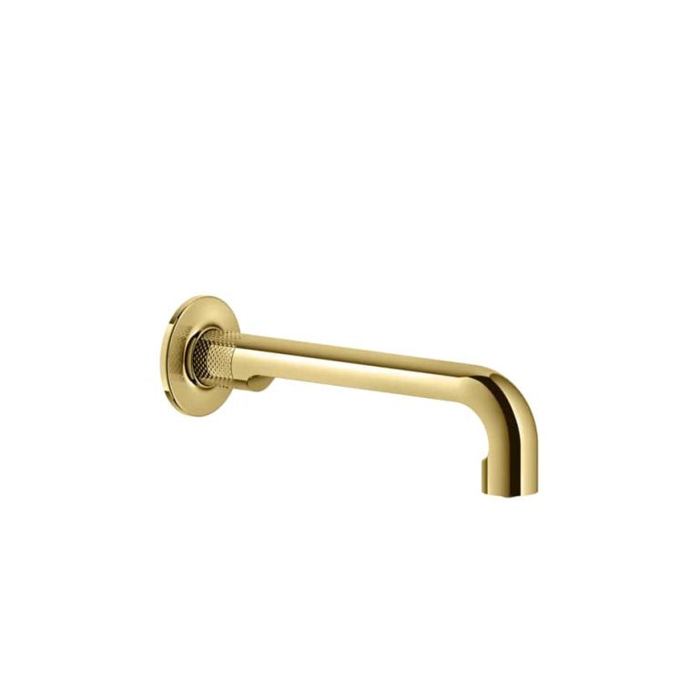 Inciso- Wall-mounted spout, with separate control 246 Gold PVD