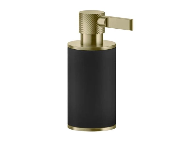 Inciso Standing soap dispenser 727 Brushed Brass PVD
