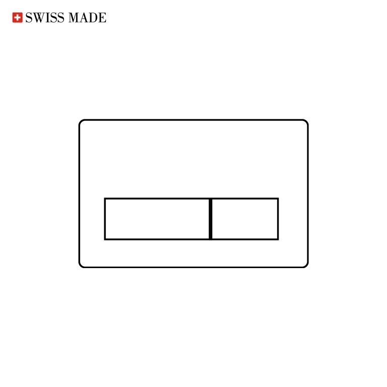 PurePlate L Flush-mounted toilet plate set