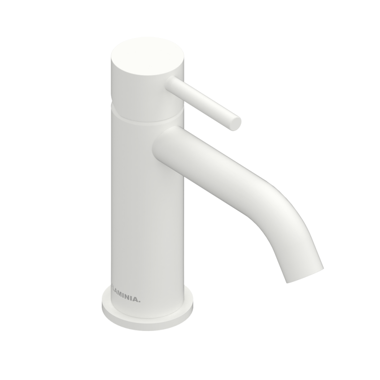 Look Single-lever basin mixer Milky White
