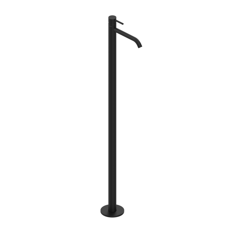 Look Freestanding single-lever basin mixer Carbone