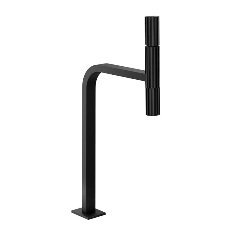 Incastri High version basin mixer Sospeso with waste 299 Matte Black