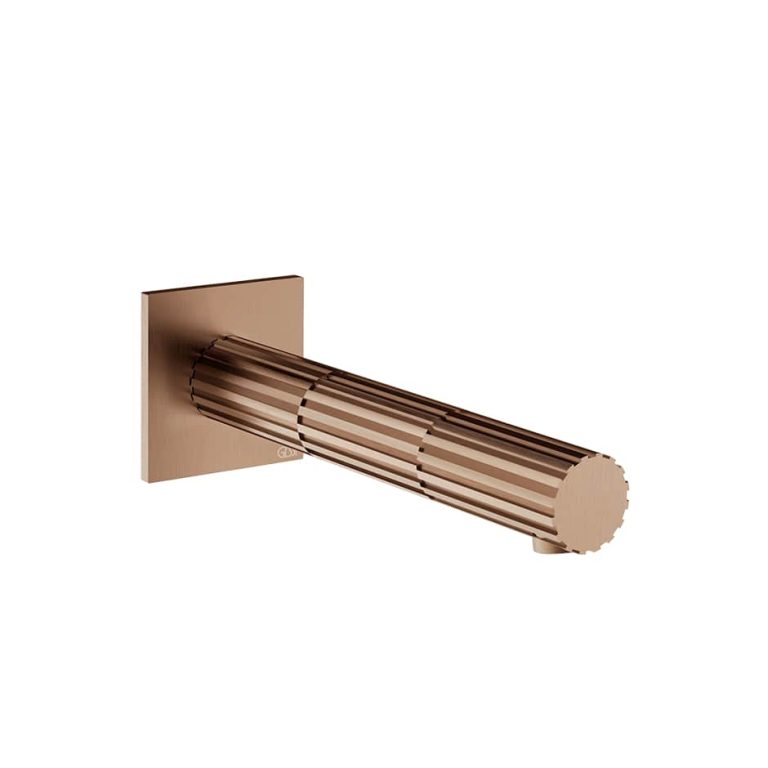 Incastri Wall-mounted bath spout 708 Copper Br PVD