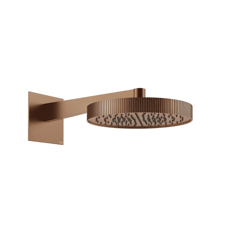 Incastri Wall-mounted adjustable headshower 708 Copper Br PVD