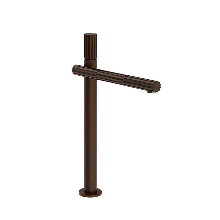 Incastri High version basin mixer with waste 845 Dark Bronze