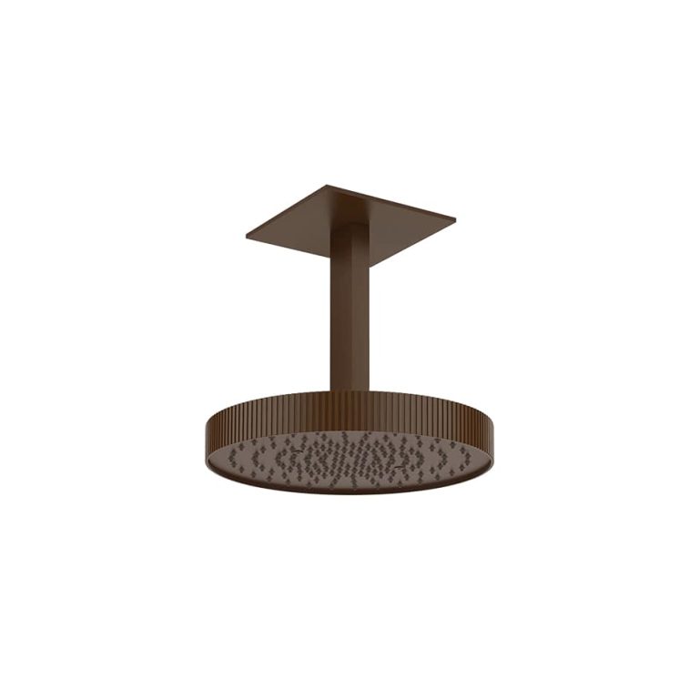 Incastri Ceiling-mount headshower length on request 845 Dark Bronze
