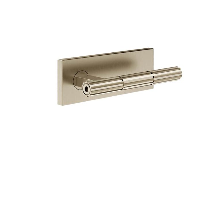 Incastri Door Handles with return spring 149 Finox Br Nickel