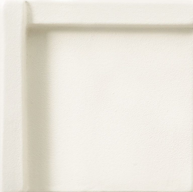 3D Forms Cross White Matte 9mm 10 x 10 cm